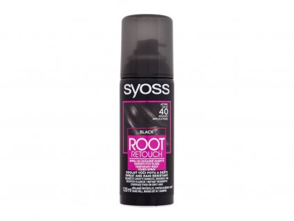 Syoss Root Retoucher Temporary Root Cover Spray Black Barva na vlasy 120 ml