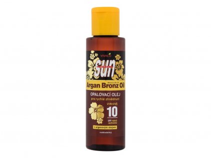 Vivaco Sun Argan Bronz Suntan Oil SPF10 Opalovací přípravek na tělo 100 ml  SPF10