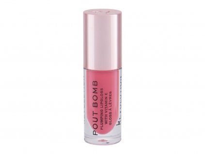 Makeup Revolution London Pout Bomb Lesk na rty Peachy 4,6 ml