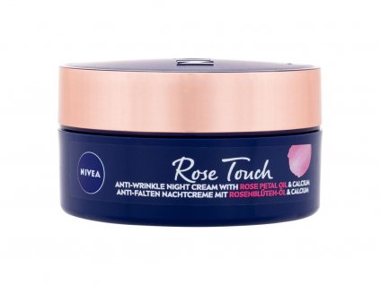 Nivea Rose Touch Anti-Wrinkle Night Cream Noční pleťový krém 50 ml