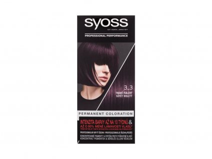 Syoss Permanent Coloration 3-3 Dark Violet Barva na vlasy 50 ml