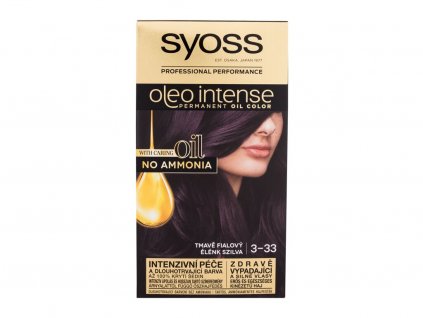 Syoss Oleo Intense Permanent Oil Color 3-33 Rich Plum Barva na vlasy 50 ml
