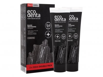 Ecodenta Toothpaste bělicí zubní pasta Black Whitening 2 x 100 ml