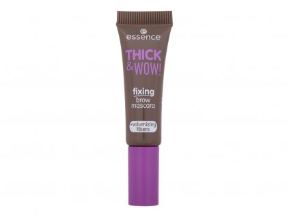 Essence Thick & Wow! Fixing Brow Mascara 02 Ash Brown Řasenka na obočí 6 ml