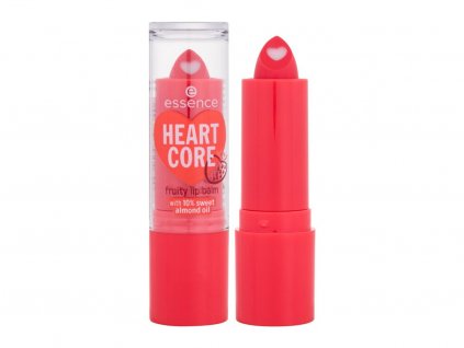 Essence Heart Core Fruity Lip Balm 02 Sweet Strawberry Balzám na rty 3 g