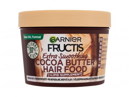 Garnier Fructis Hair Food Cocoa Butter Extra Smoothing Mask Maska na vlasy 400 ml