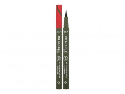 L'Oréal Paris Infaillible Grip 36H Micro-Fine Brush Eye Liner 05 Sage Green Oční linka 0,4 g