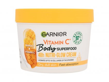 Garnier Body Superfood Vitamin C 48h Nutri-Glow Cream Tělový krém 380 ml  Vitamin C