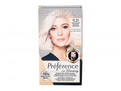 L'Oréal Paris Préférence Le Blonding 11.21 Ultra Light Cold Pearl Blonde Barva na vlasy