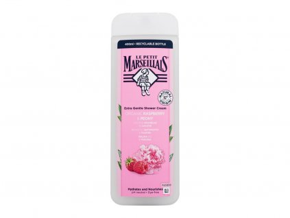 Le Petit Marseillais Extra Gentle Shower Cream Organic Raspberry & Peony Sprchový gel 400 ml