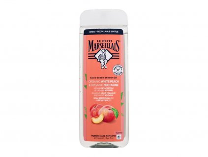 Le Petit Marseillais Extra Gentle Shower Gel Organic White Peach & Organic Nectarine Sprchový gel 400 ml