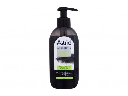 Astrid Aqua Biotic Active Charcoal Micellar Cleansing Gel Čisticí gel 200 ml