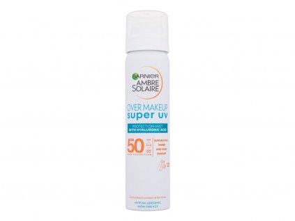 Garnier Ambre Solaire SPF50 Super UV Over Makeup Protection Mist Opalovací sprej 75 ml  SPF50