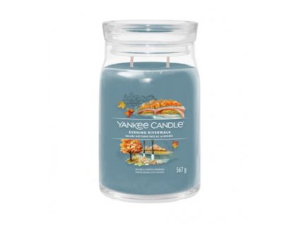 Yankee Candle Evening Riverwalk signature svíčka velká 567 g