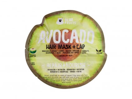 Bear Fruits Avocado Hair Mask + Cap Maska na vlasy 20 ml