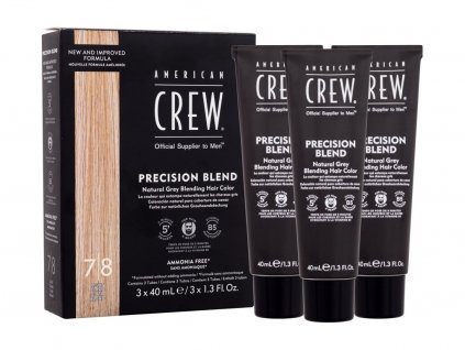 American Crew Precision Blend Natural Grey Blending Hair Color 7/8 Light Claro Clair Blond Barva na vlasy