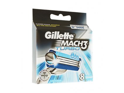Gillette Mach3 Turbo náhradní břity 8 ks pro muže
