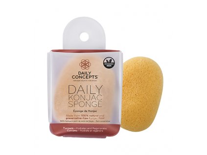 Daily Concepts Tumeric Daily Konjac Sponge čistící houbička na obličej