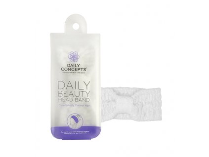 Daily Concepts Daily Beauty Head Band kosmetická čelenka White