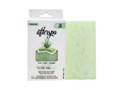 AfterSpa Aloe Vera Soap Sponge multifunkční mýdlová houba 120 g