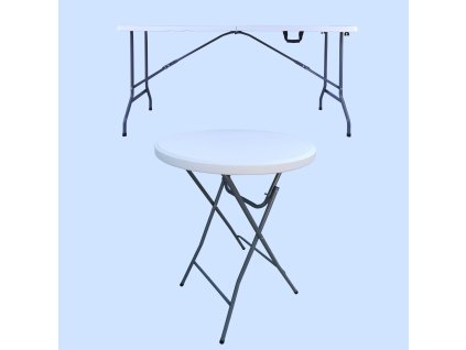 Tables pour espaces extérieurs en plastique