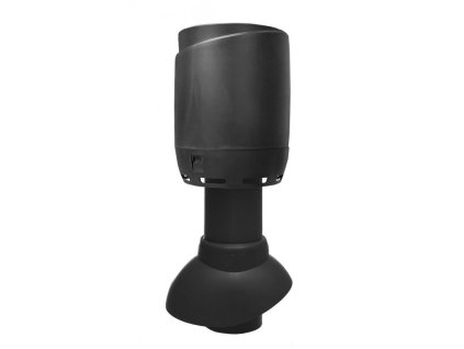 Sanitární odvětrávací potrubí FLOW Ø110/300 mm bez izolace + hlavice (Barva Černá)