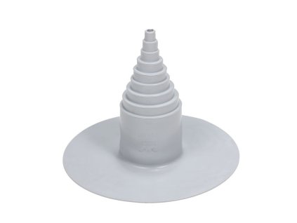 Těsnící střešní průchodový prvek z PVC (Barva Světle šedá, Průměr potrubí [mm] Ø 12 - 100)