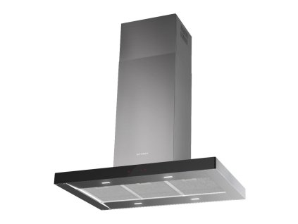 STILO GLASS SMART ISOLA X/BK A90 ostrůvkové (Barva Nerez / černá, Šířka 90 cm, Výkon 290 | 460 | 610 | INT 710 m3/h)