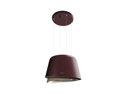 BELLE KL Ostrůvková digestoř (Barva Burgundská červeň / teplá titanová, Šířka 70 cm, Výkon 240 | 370 | 510 | INT 620 m3/h)