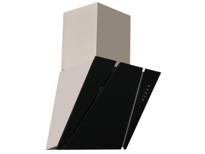 CATA EMPIRE KD Bílé/černé sklo Odsavač par (Šířka 50 cm, Barva Nerez / černá, Výkon 297 m3/h)