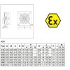 S&P HCBT/4/6 H Ex rozměry nevýbušný ventilátor Ventila Vzduchotechnika