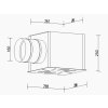 Plenum box PB Rozšiřovací boxy pod vířivé anemostaty 298 mm Ventila