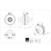 Radialni ventilator do potrubi RS 100L 20 technicky vykres
