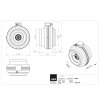 Radialni ventilator do potrubi RS 250L technicky vykres