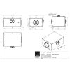 Zvukotesny diagonalni ventilator EM DUO 280 EC K 01 technicky vykres