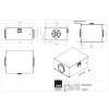 Zvukotesny diagonalni ventilator EM DUO 400 EC K 01 technicky vykres