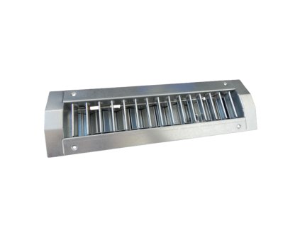 Vyústka jednořadá s regulací z pozinku (Model Jednořadá, Rozměr [mm] 255 x 75)