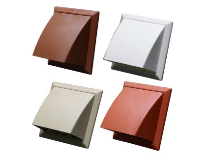 Větrací mřížka protidešťová (Barva Bílá, Průměr [mm] Ø 100 / 154 x 154)