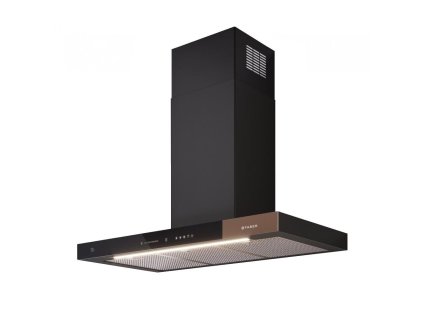 T-AIR KL A90 Komínová digestoř (Barva Černé / hnědé sklo, Výkon 280 | 420 | 600 | INT 750 m3/h, Šířka 90 cm)