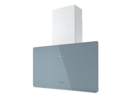 GLAM LIGHT ZERO DRIP A80 doprodej Komínová digestoř (Barva Bílá / popelavě modré sklo, Šířka 80 cm, Výkon 190 | 250 | 400 | INT 570 m3/h)