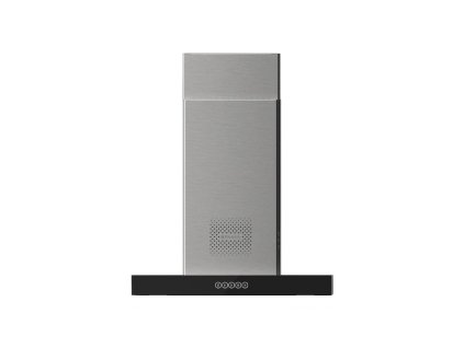 AIR HUB STILO GLASS COMFORT X/V Komínová digestoř s čističkou vzduchu (Barva Nerez / černá, Výkon 280 | 420 | 600 | INT 750 m3/h, Šířka 90 cm)