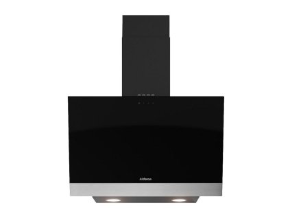 Alpha 60 BK/X komínové (nástěnné) (Barva  Černé sklo / nerez, Model  Alpha 60 BK/X, Šířka  60 cm)