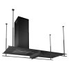 FRAME AN/A/140 ostrůvkové (Varianta Barva: Černá matná / tmavé sklo, Model: FRAME AN/A/140, Výkon: 275 - 548 (654) m3/h, Šířka: 140 cm)