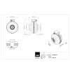 Radialni ventilator do potrubi RS 100 EC K 01 technicky vykres