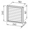 Přetlaková žaluzie Helios (Rozměr [mm] 240 x 240)