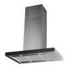 STILO GLASS SMART ISOLA X/BK A90 ostrůvkové (Barva Nerez / černá, Šířka 90 cm, Výkon 290 | 460 | 610 | INT 710 m3/h)