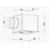Plenum box PB Rozšiřovací boxy pod vířivé anemostaty 298 mm Ventila