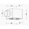Plenum box PB Rozšiřovací boxy pod vířivé anemostaty 396 mm Ventila
