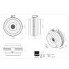Radialni ventilator do potrubi RS 315L technicky vykres
