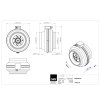Radialni ventilator do potrubi RS 250 EC K 01 technicky vykres